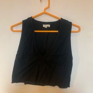 Urban Outfitters Crop raw hem tank top